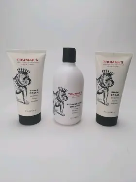 Trumans 815413021142 2 Truman S Gentlemen Groomers Aftershave Shave Cream 1 Moisturizing Shampoo Trumans 815413021142 2 Truman S Gentlemen Groomers Aftershave Shave Cream 1 Moisturizing Shampoo