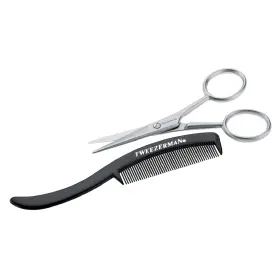 72031-mg Tweezerman G.e.a.r. Moustache Scissors And Comb Model No. Black 72031-mg Tweezerman G.e.a.r. Moustache Scissors And Comb Model No. Black