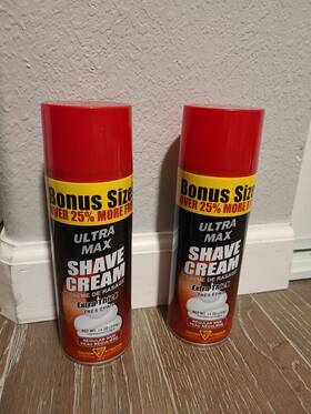 Universal 088168246270 Ultra Max Men Extra Thick Shave Cream For Regular Use 14 Oz. Pack Of 2