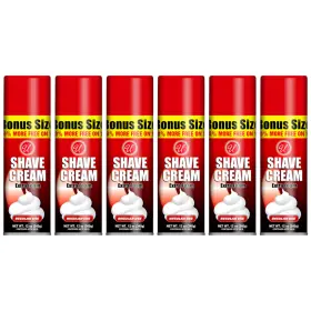 Universal 676979551371 Extra Foam Regular Use Shaving Cream 12oz. 340g Pack Of 6