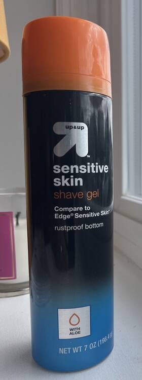 Up & Up 049060605 And Shave Gel With Aloe 7-oz 198.4-g Sensitive Skin Rustproof Bottom