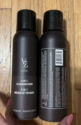 V76 By Vaughn 810375021759 4-in-1 Cleansing Foam 3.4 Oz Set Of 2