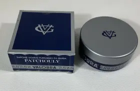 Valobra 018726061023 Patchouly Solid Shaving Soap For Men 100g 3.5 Oz Nos Italy Rare