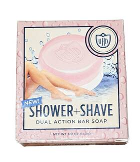 Van Der Hagen 893164000807 Discontinude Shower Shave Soap For Dry Skin Dual Action Bar 5.0 Oz