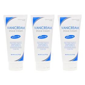Vanicream 1378305 Shave Cream For Sensitive Skin 6 Oz 3 Pack