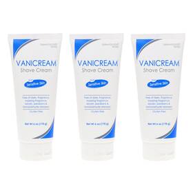Vanicream 1442730 Shave Cream For Sensitive Skin 6 Oz 3 Pack