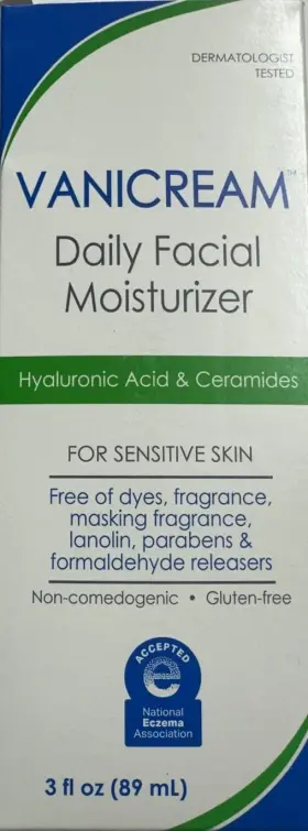 Vanicream 345334323037 Daily Facial Moisturizer - 3 Fl Oz