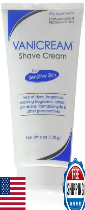 B00e4mql5i Vanicream Shave Cream Sensitive Skin 6oz 3-pack - Fragrance And Dye-free