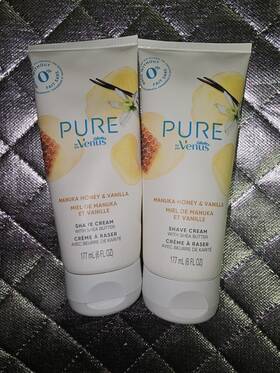 Venus 047400668201 Pure Shaving Cream Manuka Honey And Vanilla Shea Butter 6 Fl Oz Lot Of 2