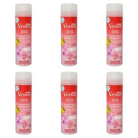 Venus 047400679092 Lot 6 Gillette Invigorating Mango And Hibiscus Scented Shave Gel 7 Oz