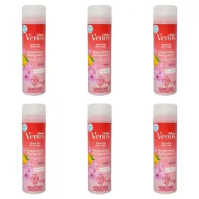 Venus 047400679092 Lot 6 Gillette Invigorating Mango And Hibiscus Scented Shave Gel 7 Oz