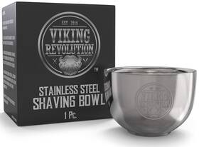 Viking Revolution 726084534803 Stainless Steel Shaving Soap Bowl- Mug For Shave Cream