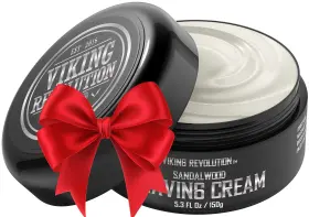 B07m9fwtp3 Viking Revolution Luxury Shaving Cream For Men- Sandalwood Scent - Soft Smooth