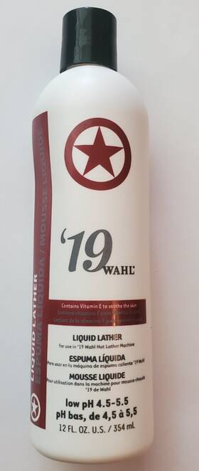 Wahl 043917689074 Ft19 Liquid Lather Premixed Solution For Hot Machine 12 Oz. New