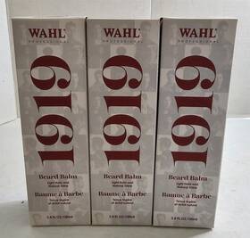 Wahl Professional 043917107875 3 New 1919 Beard Balm Light Hold Natural Shine 3.4 Fl Oz Ea