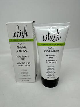 Whish 812280015892 Key Lime Shave Cream Propellant Free 5 Fl Oz / 150 Ml. Natural. New In Box