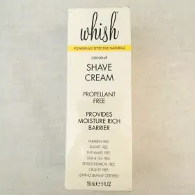 Whish 812280016219 Coconut Shave Cream Nourishing Protection 5 Fl Oz Whish 812280016219 Coconut Shave Cream Nourishing Protection 5 Fl Oz