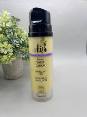 Whish 846733033447 Lavender Shave Cream Moisturize Soothes Nourish 5 Oz Missing Lid
