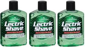 Williams 011509221513 Lectric Shave Original Electric Razor Pre-shave7oz 3 Pack