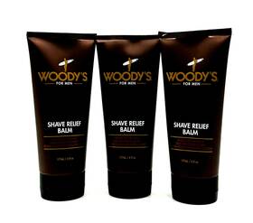 Woodys 672153905732 For Men Shave Relief Balm Smoothing Post 6 Oz-3 Pack