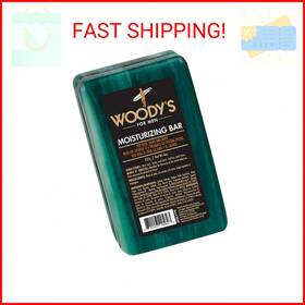 Woodys 90589 3-in-1 Moisturizing Bar For Men Hair Shave And Body All-purpose