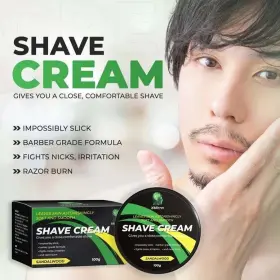Xmicro 753389340433 Sandalwood Shave Cream Ultra-slick Shaving For Men 60-90 Day