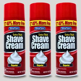 Xtracare 849607050441 Regular Shave Cream Comfort Glide Formula For Men - 14 Fl Oz 3-pack