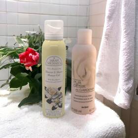 Yves Rocher Sarah Michaels 037724742091 Pur Desir De Gardenia Body Lotion By Shave Gel Duo