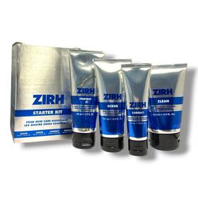 Zirh 679614360154 Starter Kit Four Skin Care Essentials Clean Scrub Correct Protect New
