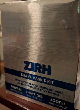 Zirh 7961431071 Shave Basics Kit Gel Shaving Cream Pre Oil Post Sooth 3.4 Oz