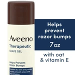 Aveeno Therapeutic Shave Gel For Dry Skin With Oat & Vitamin E, Shaving Cream New. Price: $8.43.
