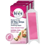 Veet Full Body Waxing Kit For Normal Skin - 20 Strips (pack Of 3) New. Price: $19.75.
