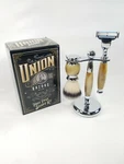 Union Razors 1876 Three Piece Shave Kit- Handle New! Set Christmas Gifts. Price: $17.95.