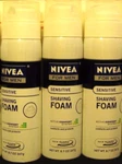 3 Nivea Men Sensitive Shave Foam Comforts And Protects Authentic New. Price: $14.50.