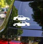 2X Lowered Car Silhouette Decal Stickers For Geo Prizm Sedan Lsi E100 1993-1997 New. Price: $8.99.
