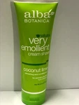 Alba Botanica Natural Very Emolient Cream Shave Coconut Lime 8 Oz. (single) New. Price: $16.99.