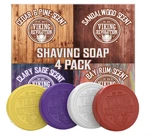 Shaving Soap For Men Wet Shave(use With Bowl And BRUSH)4 Pack Variety 2.5OZ Each New. Price: $12.59.