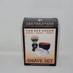 Van Der Hagen Basic Shave Set Includes Deluxe Soap + Bowl Boar Brush New. Price: $13.00.