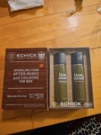 Vintage Schick Aftershave & Cologne Lime Wood Set New Old Stock. Price: $24.99.