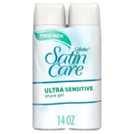 Gillette Satin Care Ultra Sensitive Shave Gel For Women, Pack Of 2, 7OZ Each, New. Price: $10.43.