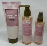 Spathecary Pre & Post Shave Set Scrub Oil Serum Camellia Blush New. Price: $16.99.