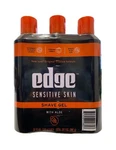 Edge Sensitive Skin Shaving Gel With Aloe For Men, 9.5OZ, 3PK New. Price: $17.92.