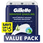 Gillette Sensitive Shave Gel With Aloe & Shea Butter, 7 Ounce (pack Of 3) New. Price: $25.25.