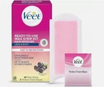 2X Veet Ready To Use Wax Kit - For Body Hair Removal 40 STRIPS/4 Wipes New. Price: $19.99.