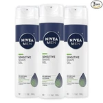 3-PACK Nivea Men Sensitive Shave Gel With Vitamin Soothing Chamomile 7 Oz. New. Price: $16.75.
