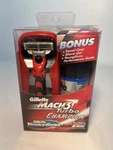 *new* Gillette MACH3 Turbo Champion Razor Set W/ Cartridges, Shave Gel, Case. Price: $165.00.