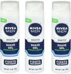 Nivea Men Sensitive Skin Shaving Gel 7OZ (3 Pack) New. Price: $27.30.