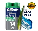 Gillette Soothing Shave Gel For Men With Aloe Vera, Twin Pack, 14 Oz New. Price: $9.99.