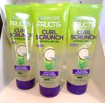 Garnier Fructis Scrunch Controlling Gel For Curly Hair 6.8 Oz 3-PACK New. Price: $14.99.