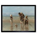 Jozef Israels Children Of The Sea Bathing Painting Wall Art Print Framed 12X16 New. Price: $34.99.
